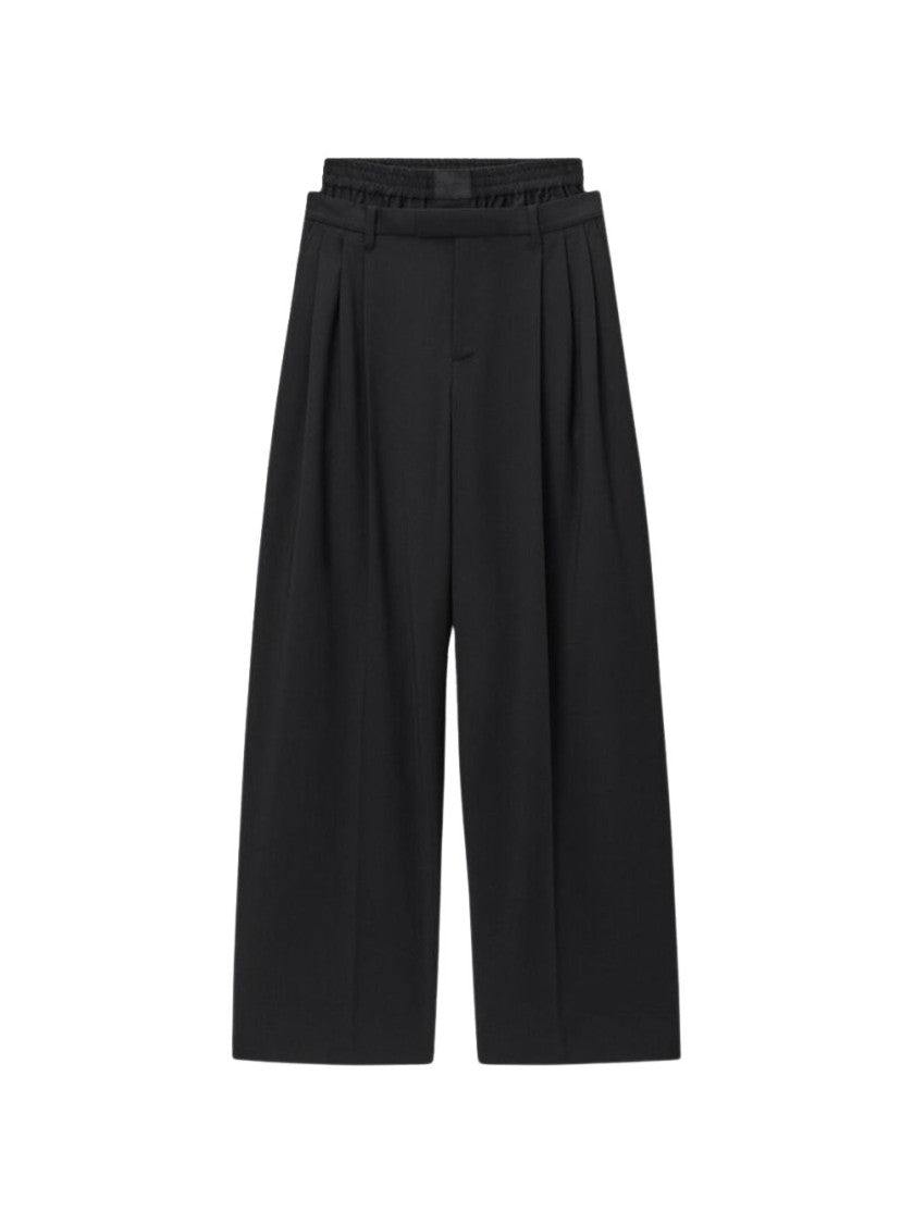 Alexander Wang Pleated Trouser With Boxer Black
