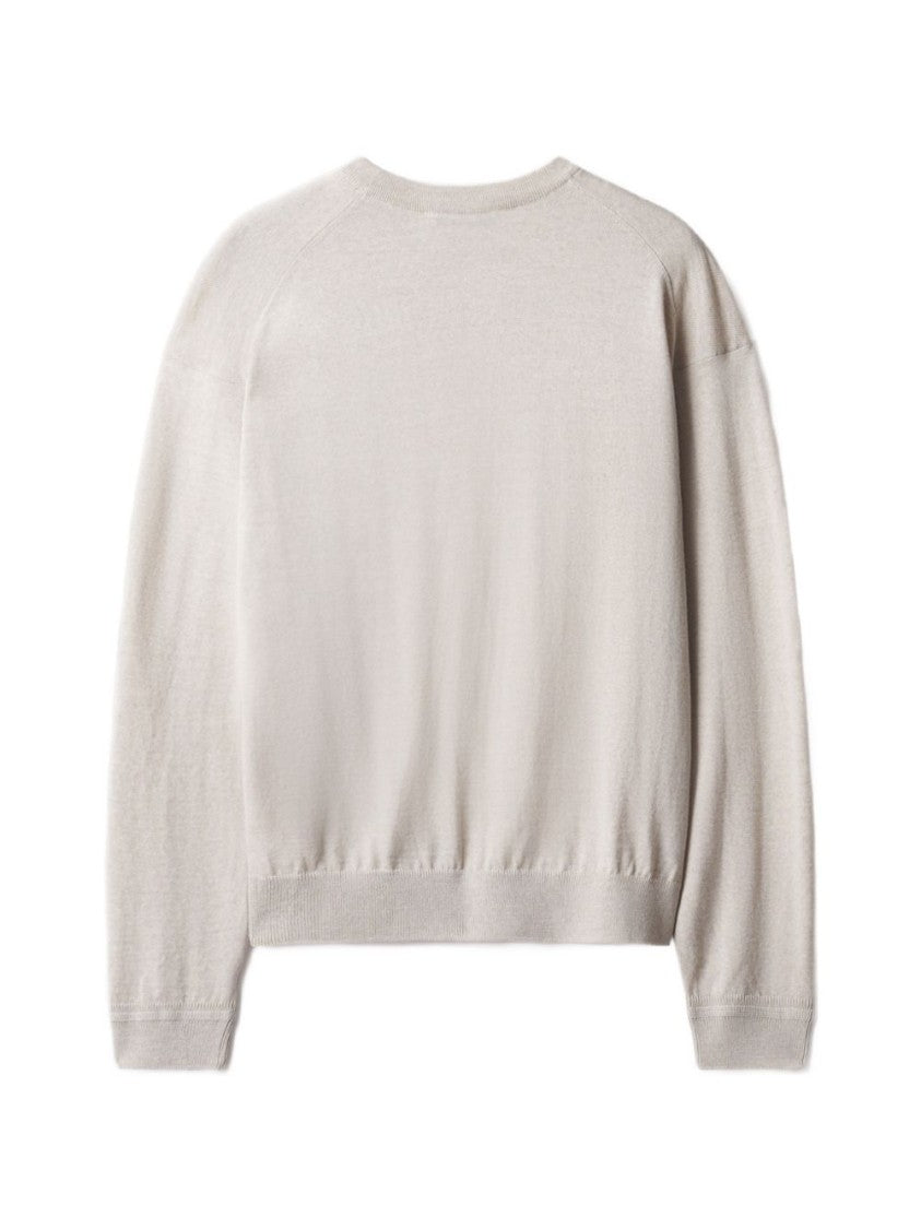 Maison Kitsuné Wool Knit Crew Neck Sweater