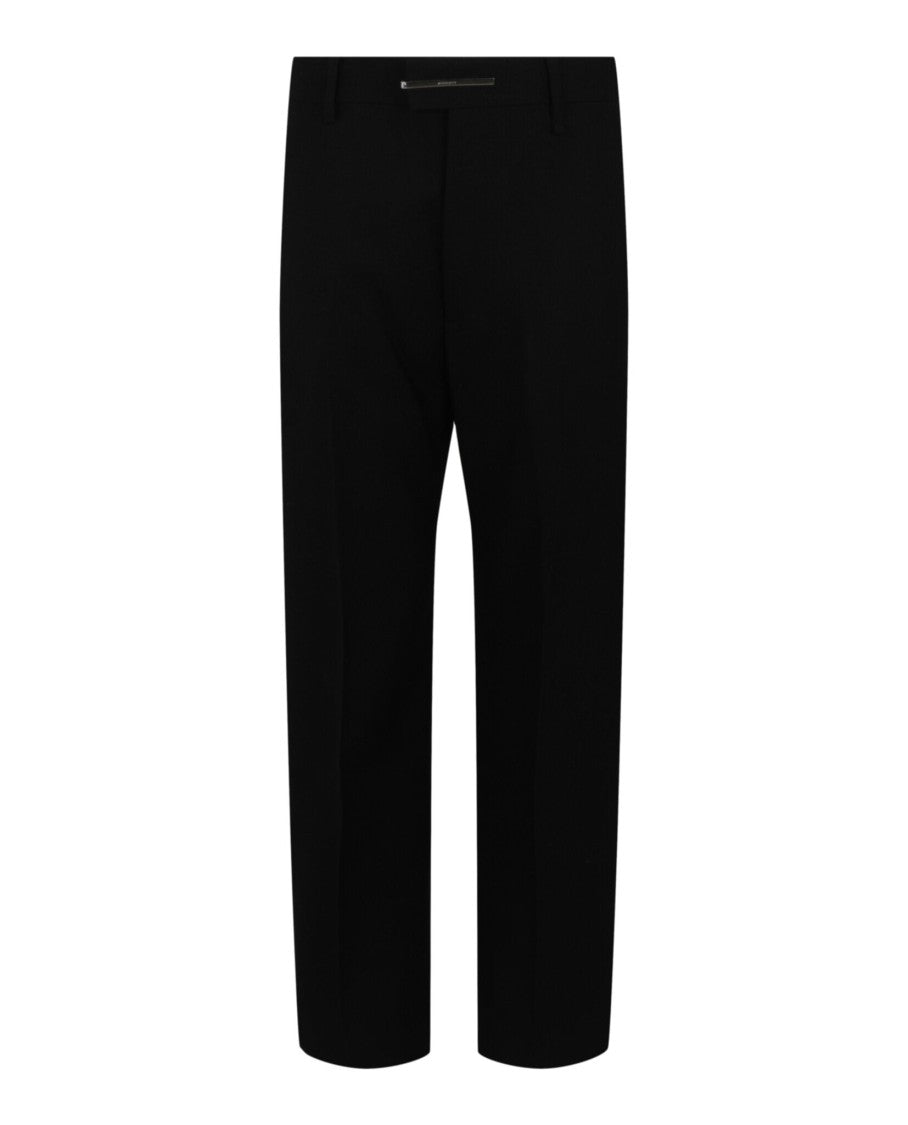 Givenchy Straight Fit Pants With Metal Clip Closure