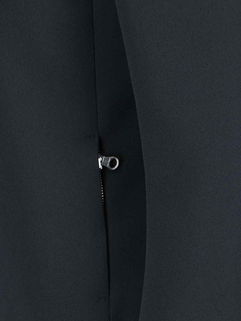 Courrèges Logo Zip Jacket In Blue Fabric