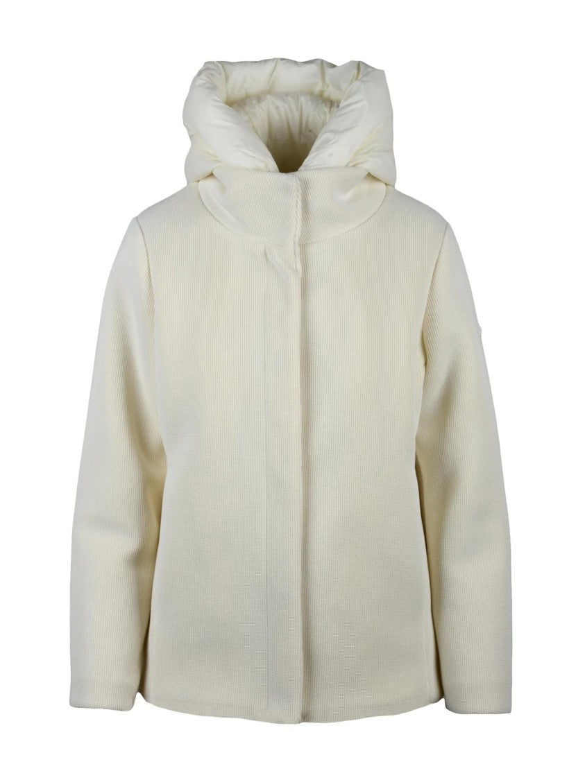 Unity White Nylon Tricotech Coat