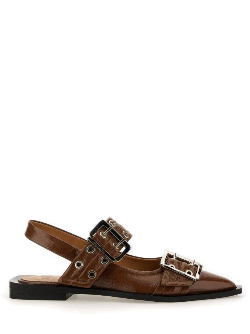 Ganni Ballerina With Buckle