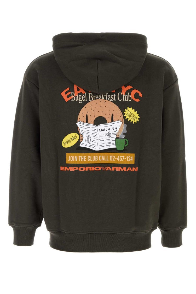 Emporio Armani Charcoal Cotton Sweatshirt