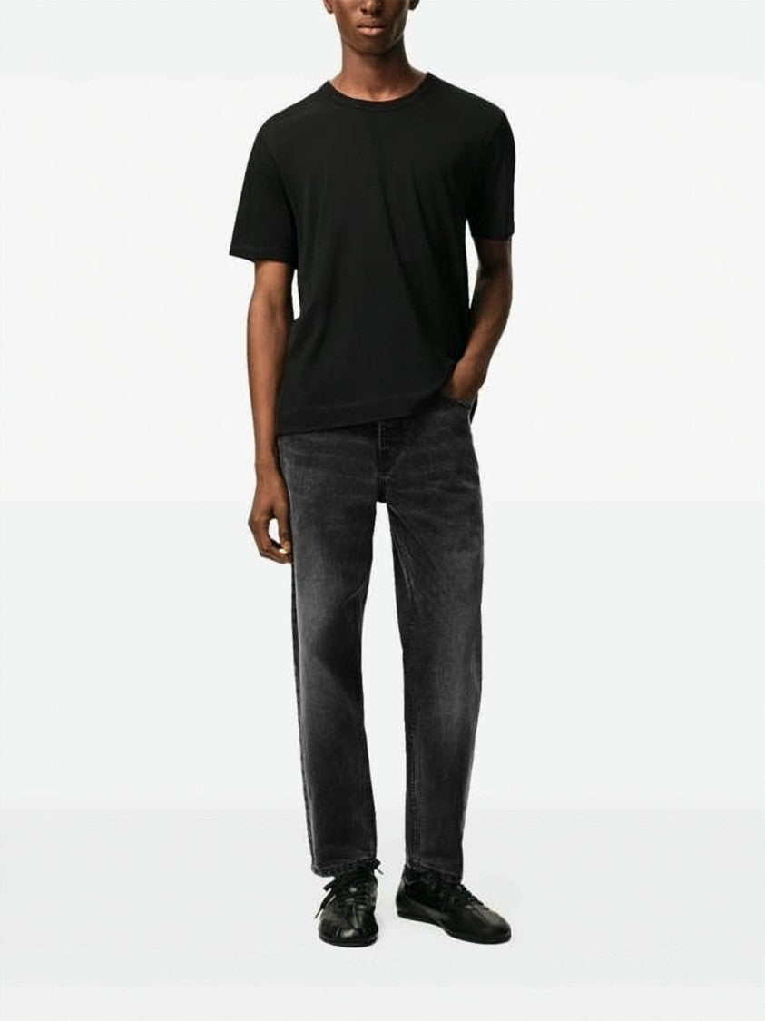 Ami Paris Tapered Fit Denim Jeans With Classic Five-Pocket Design