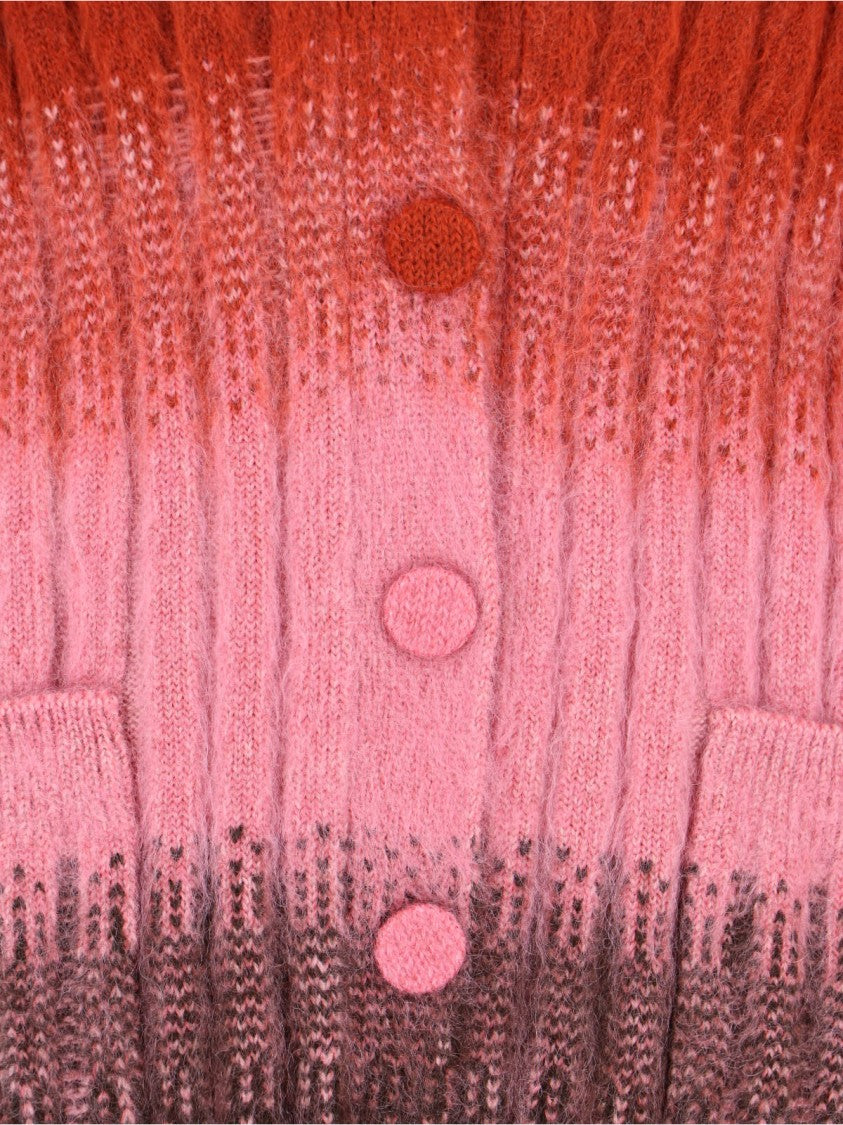 Fendi Mohair Blend Cardigan, Multicolor