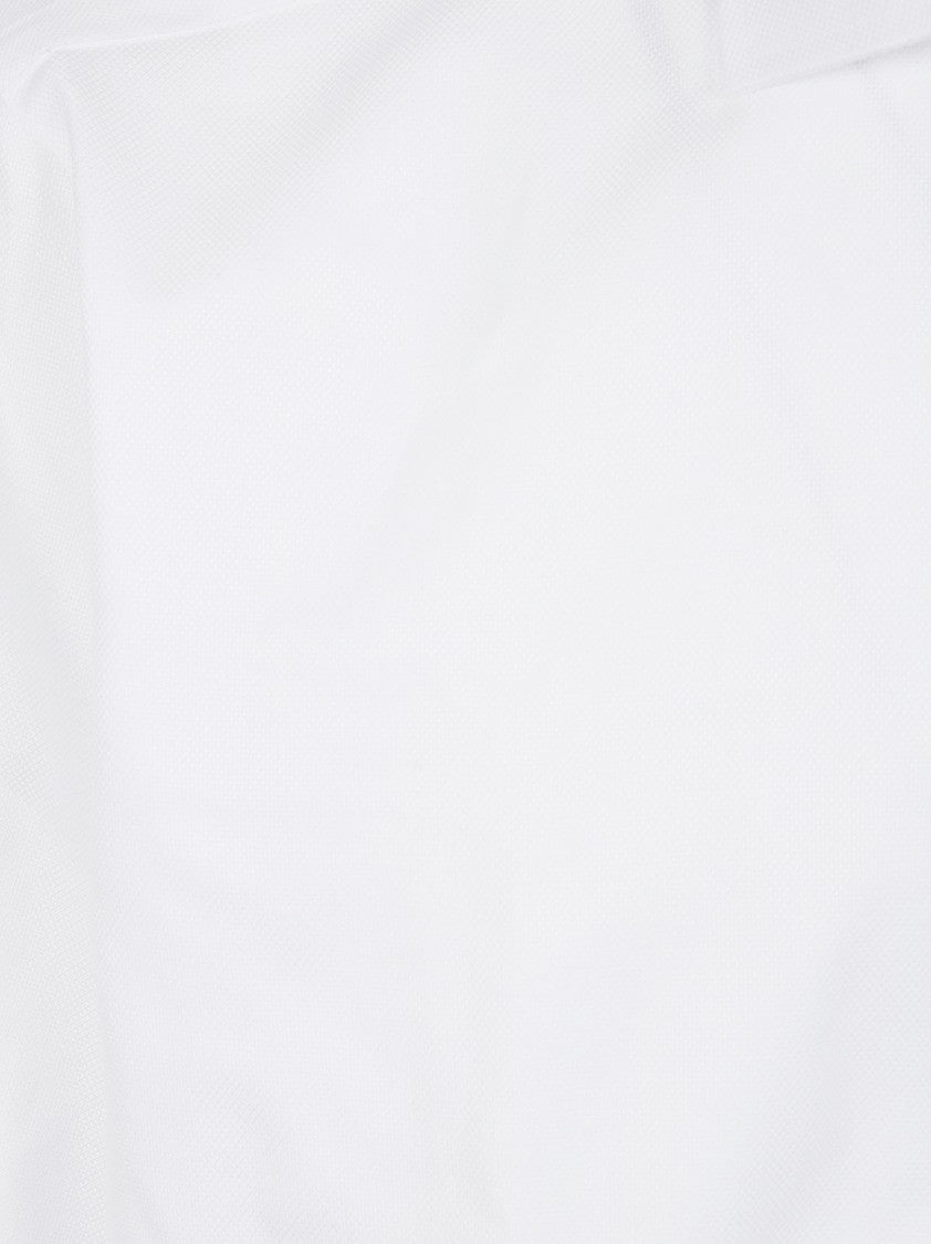 Barba Long-Sleeve White Shirt With Crisp Collar