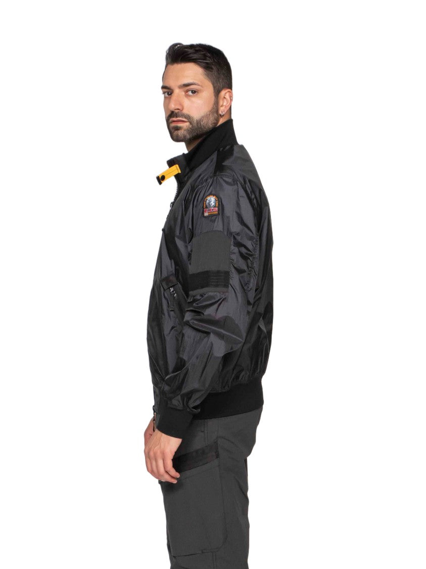 Pjs Parajumpers Crofton Black Stand-Up Collar Bomber Jacket