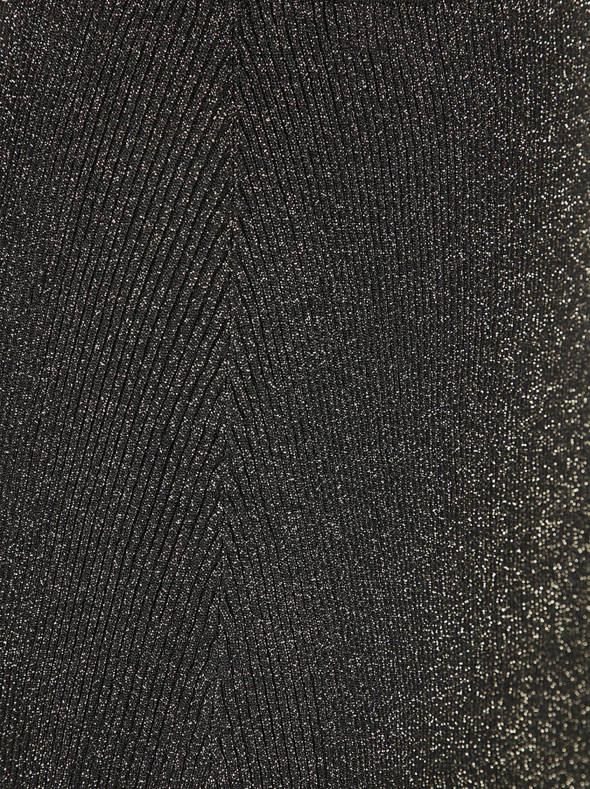 Chloé Fitted Black Skirt With Scalloped Hem