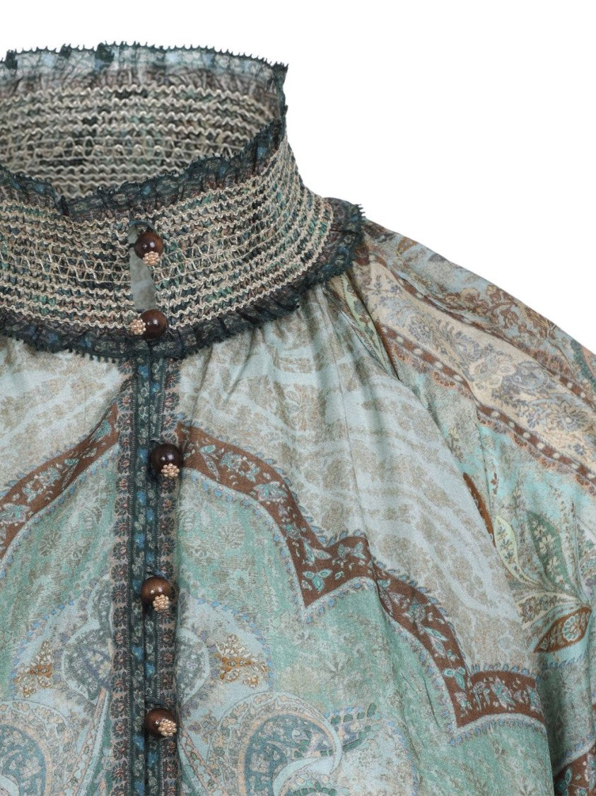 Zimmermann Paisley Patterned Silk Midi Dress