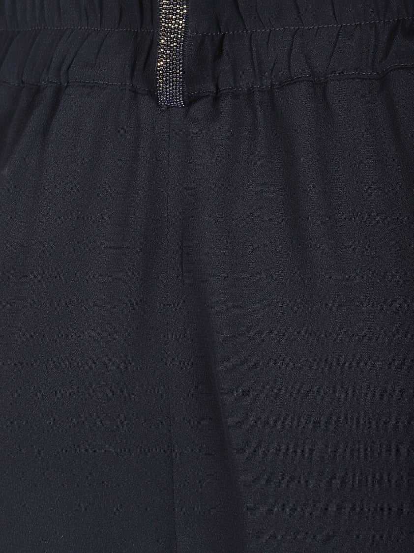 Fabiana Filippi Relaxed Fit Straight Leg Trousers With Elastic Waistband