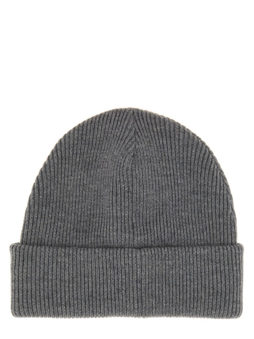 Gucci Striped Ribbed Knit Wool Hat