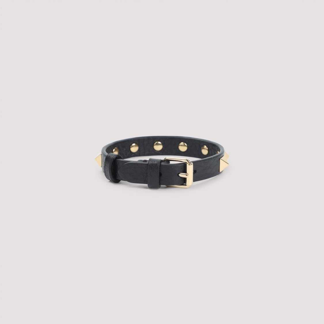 Valentino Garavani Pyramid Studded Calf Leather Bracelet