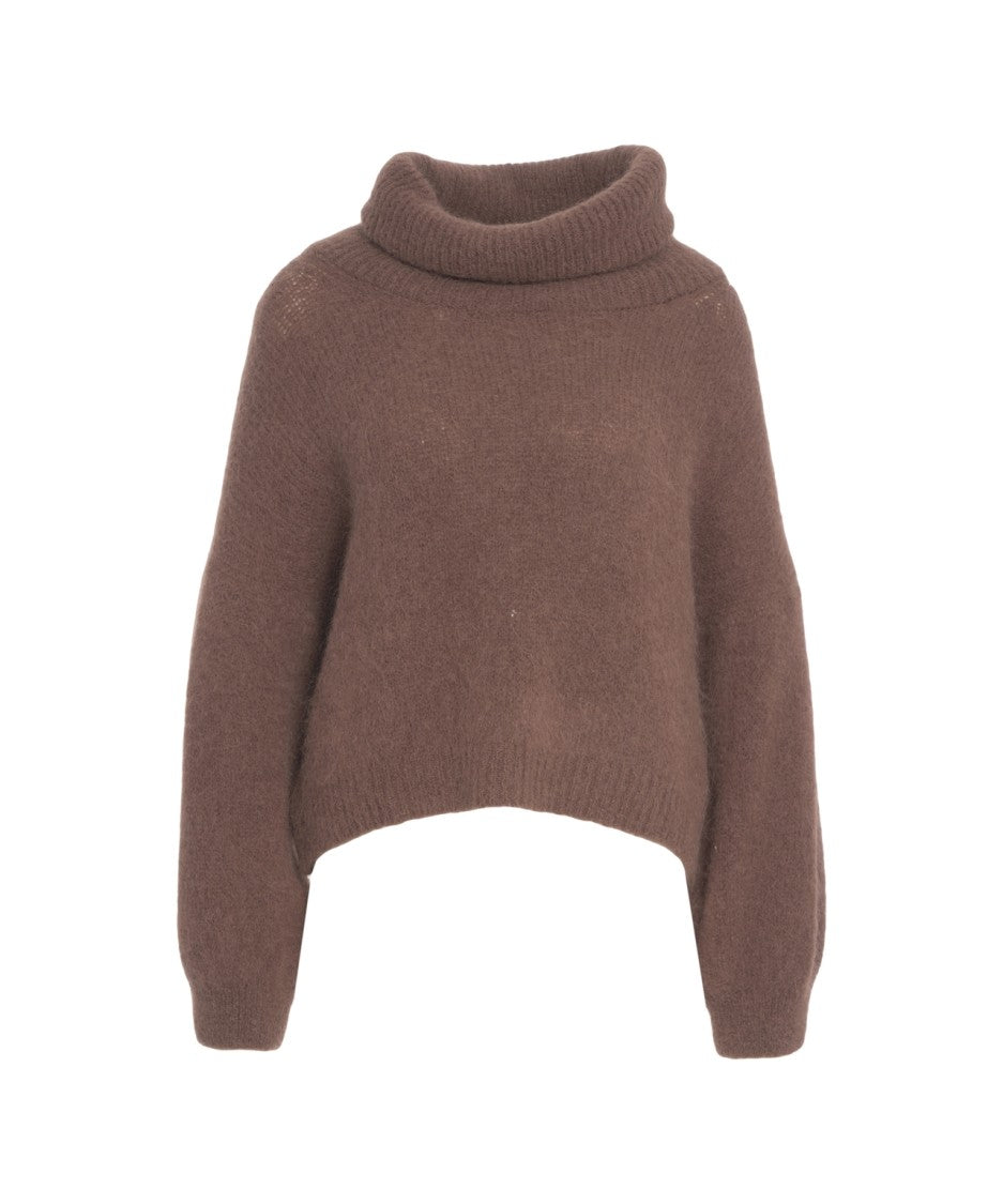 Americandreams Oversized Turtleneck Pullover With Relaxed Fit And Soft Knit Texture