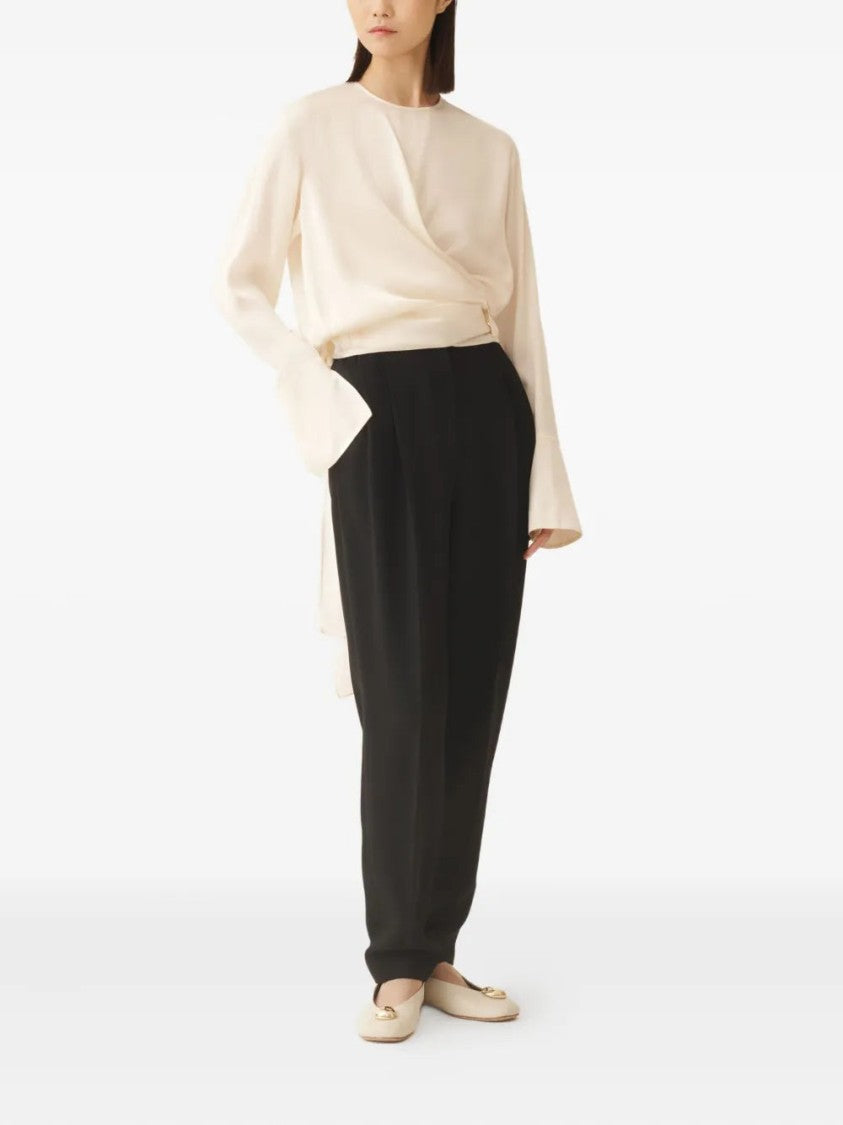 Fabiana Filippi Wrap-Tie Silk Blouse