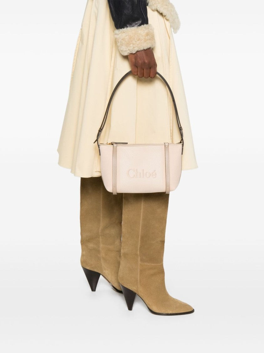 Chloé Carry Shoulder Bag In Canvas