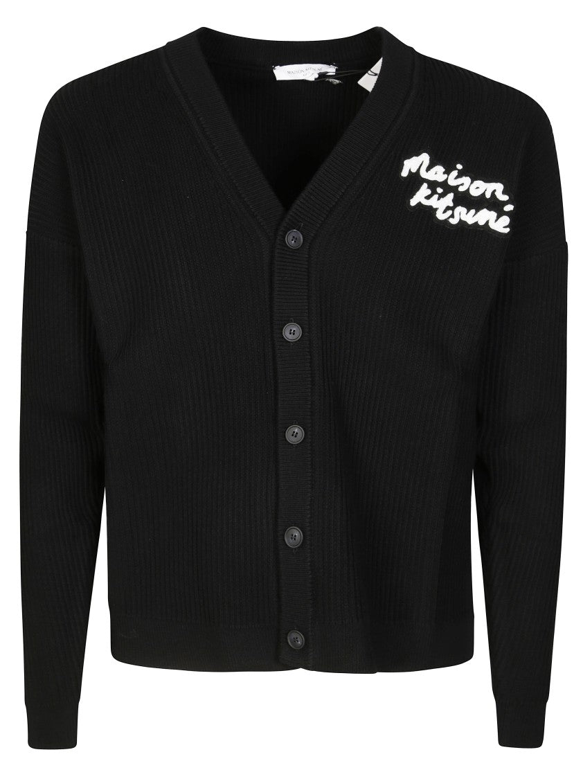 Maison Kitsuné Maison Kitsune Handwriting Comfort Ribbed Cardigan