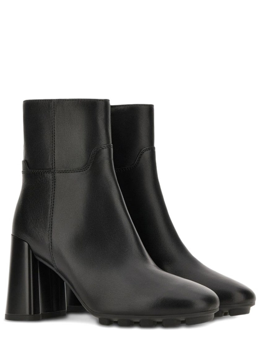Hogan Black H695 Calfskin Boots