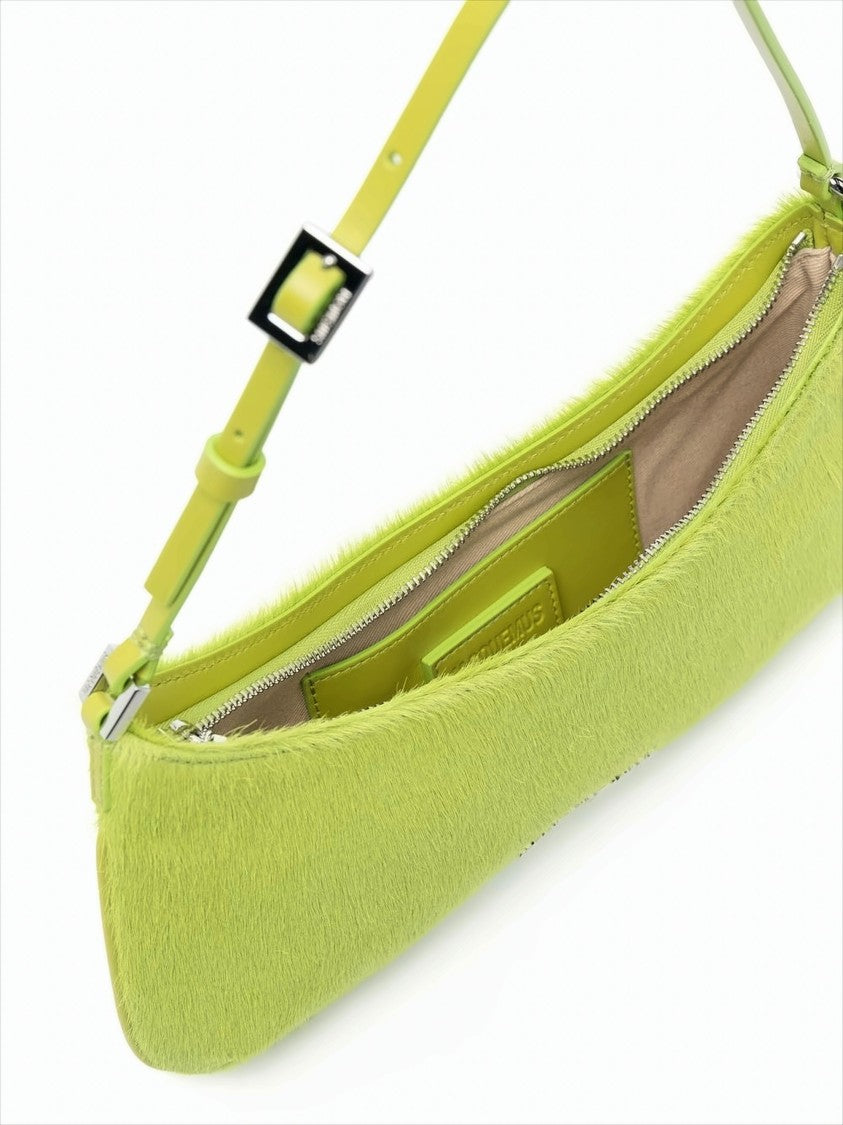 Jacquemus Pony Hair Shoulder Bag With Slim Silhouette