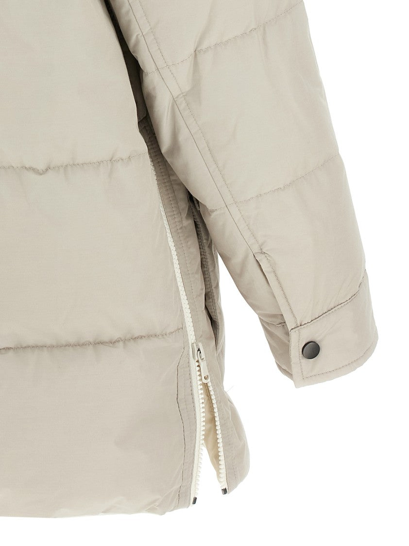 Brunello Cucinelli Knitted Neck Down Jacket