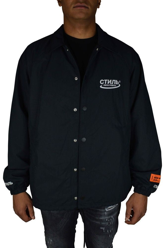 Heron Preston Casual Black Jacket With Integrated Hood
