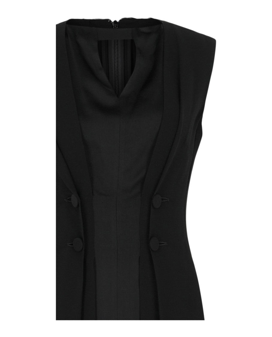 Givenchy Sleeveless Double-Breasted Midi Coat Dress