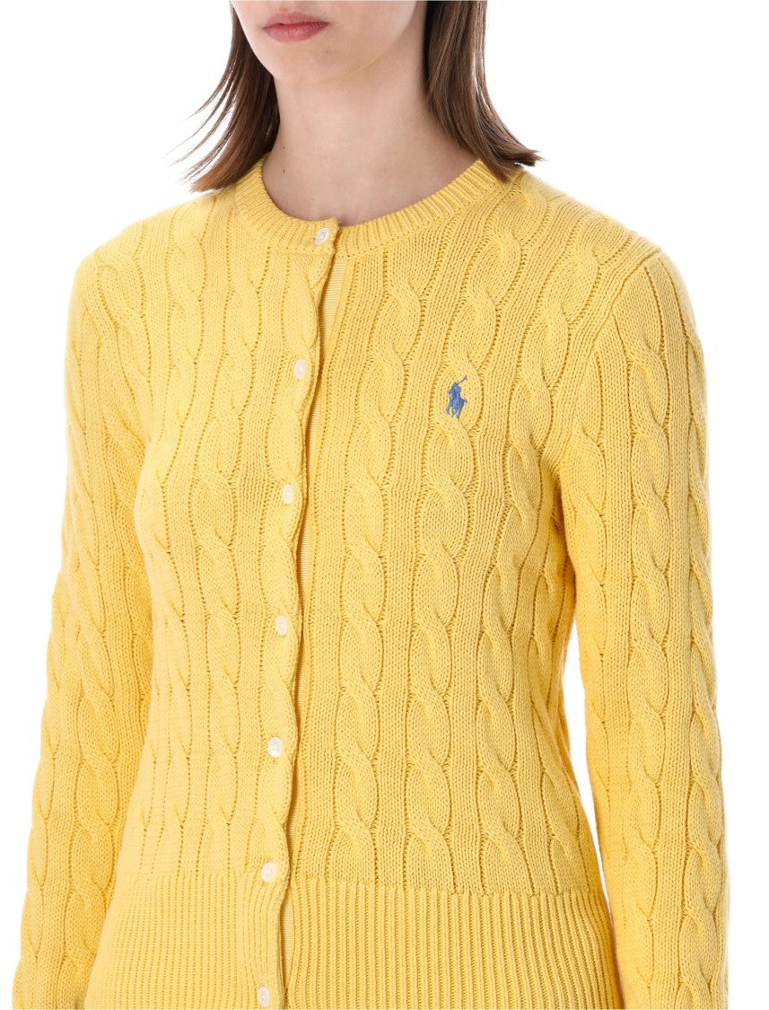 Polo Ralph Lauren Cable Knit Slim Fit Cotton Cardigan