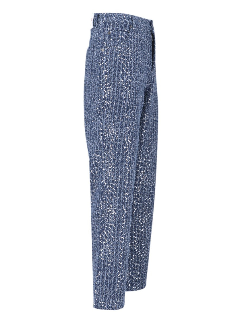 Charles Jeffrey Loverboy Sequin Jeans – Light Blue