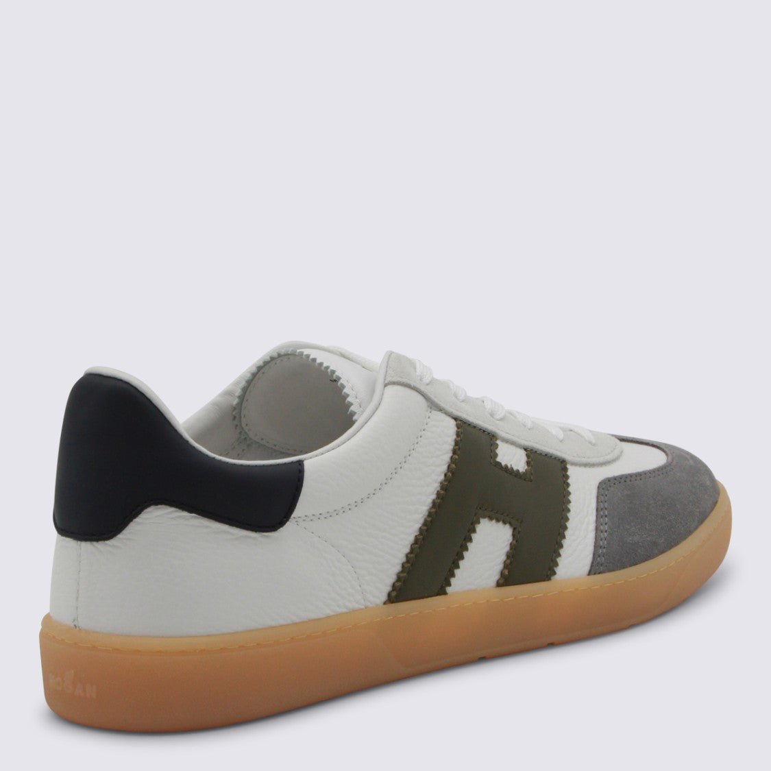 Hogan White Leather Sneakers