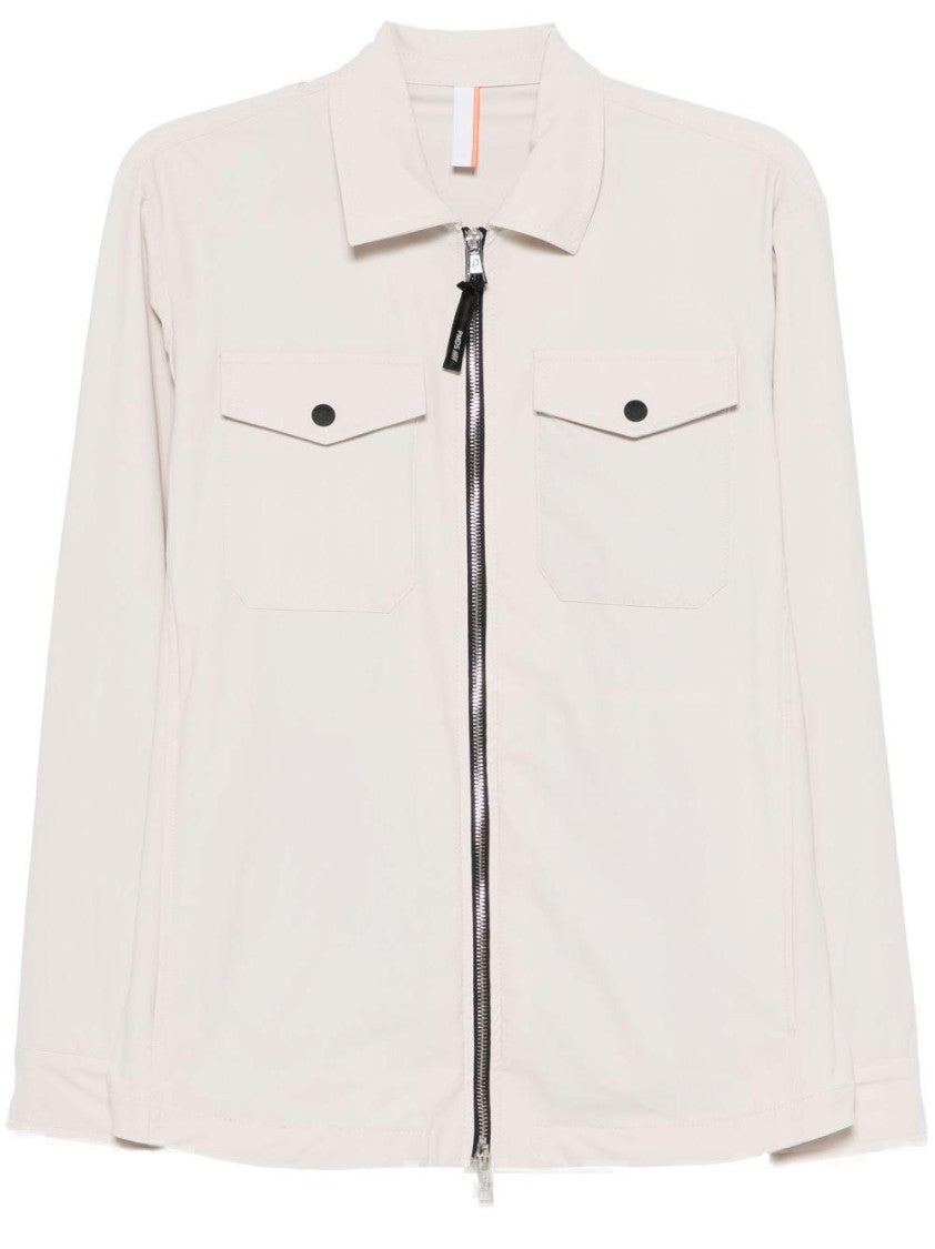 Pmds Light Beige Shirt With Two-Way Zip