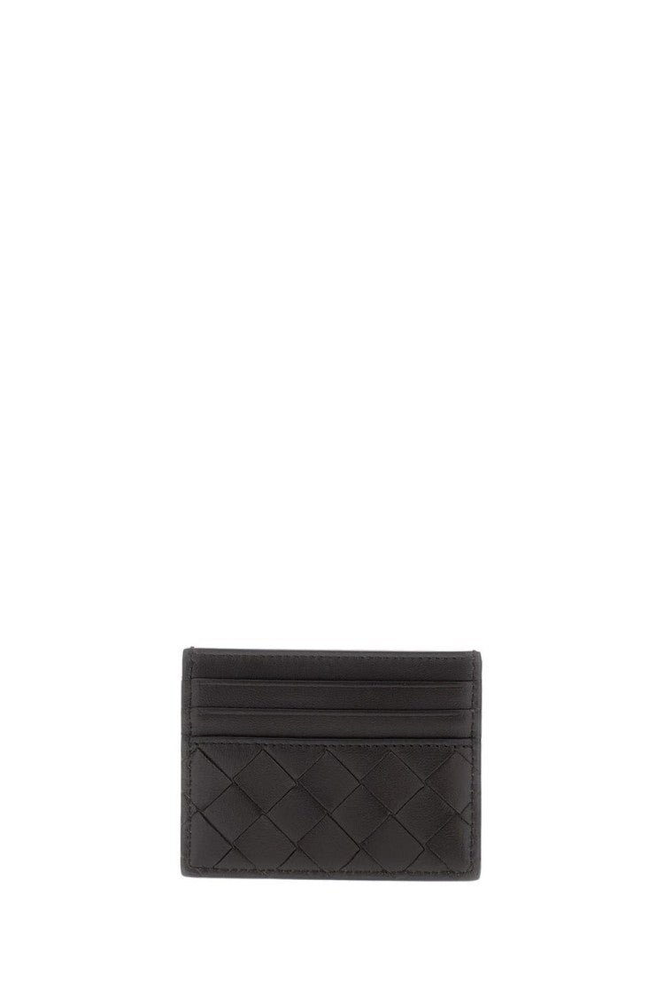 Bottega Veneta Woven Leather Card Holder With Multiple Compartments
