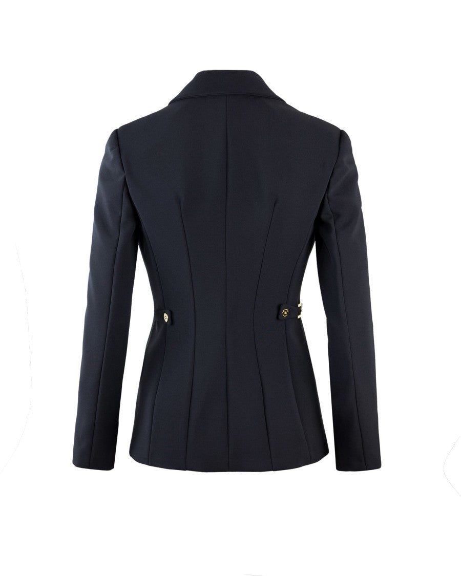 Elisabetta Franchi Black Lightweight Crepe Jacket