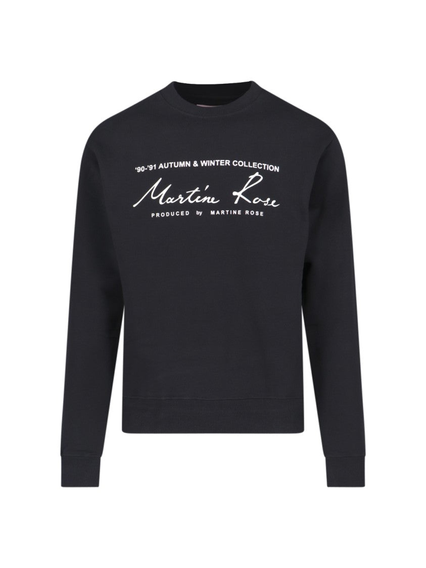 Martine Rose Logo Sweatshirt – Black