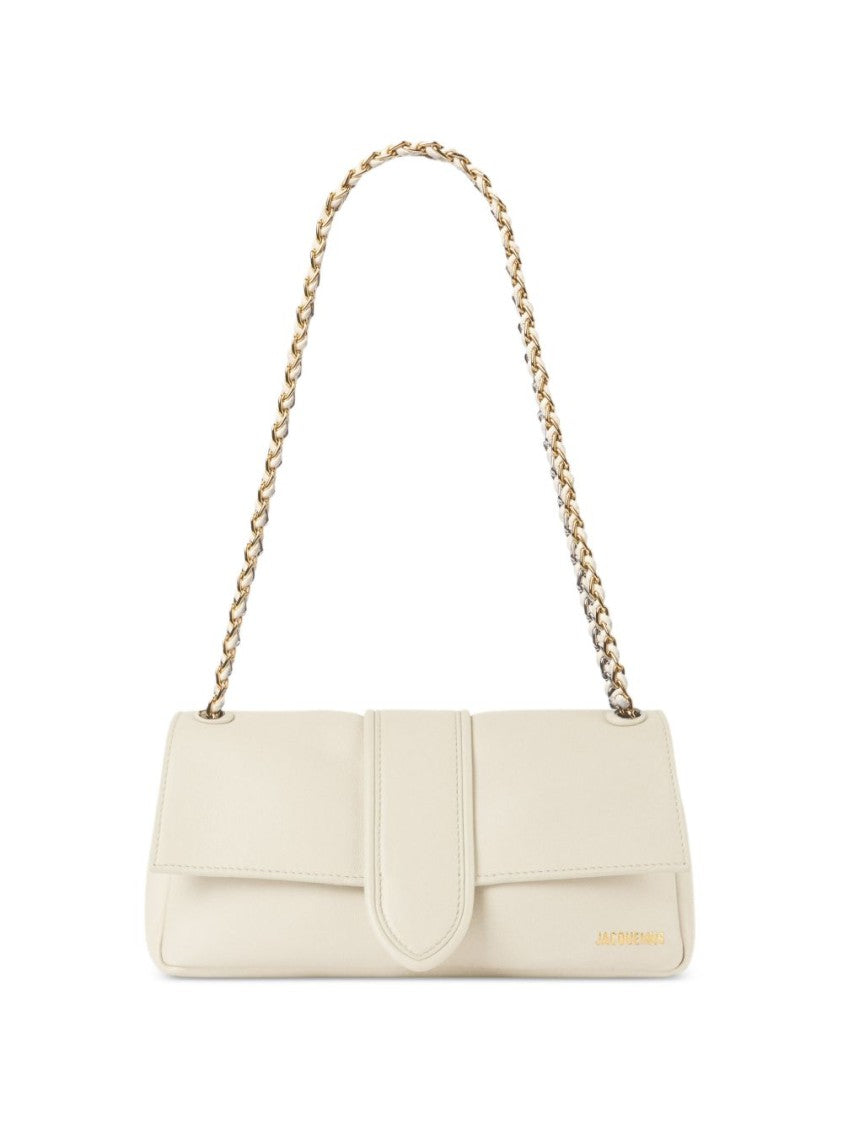 Jacquemus Light Ivory Chain Strap Flap Bag