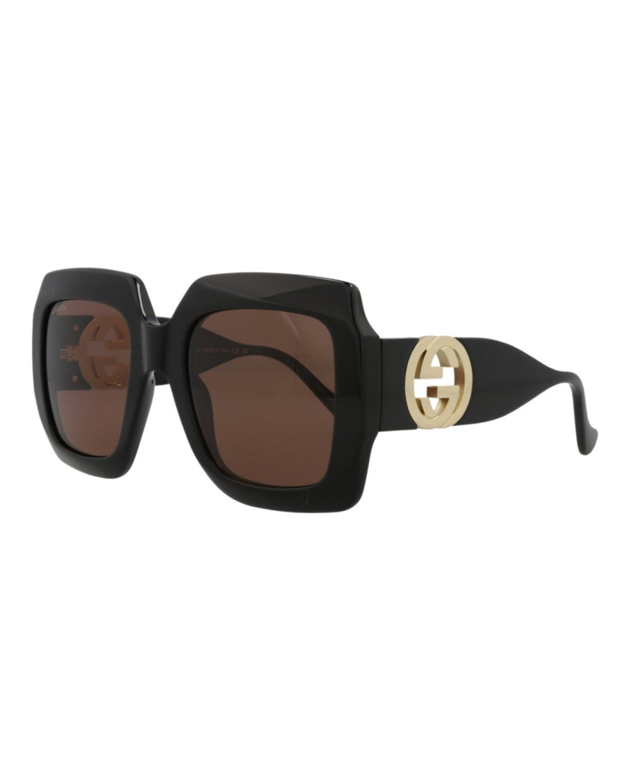 Gucci Square-Frame Injection Sunglasses