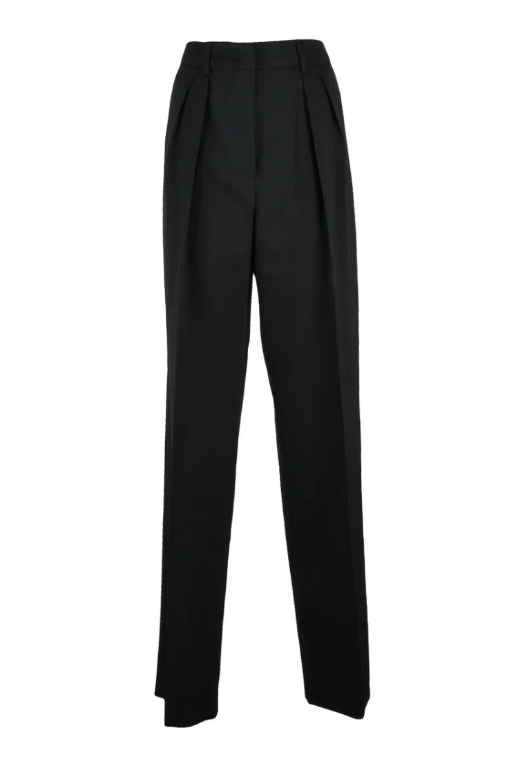 Sportmax Assuan Trousers With Pleats - Black