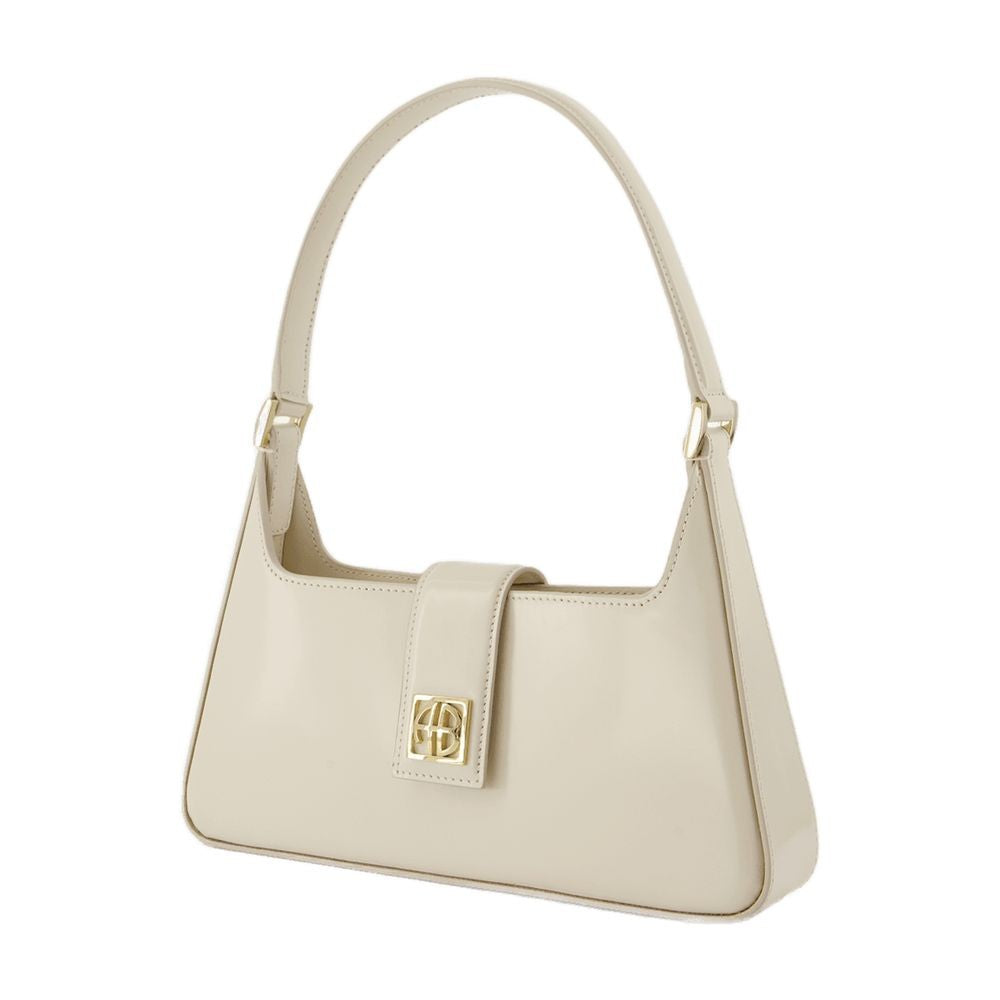 Anine Bing Lou Shoulder Bag - Leather - White