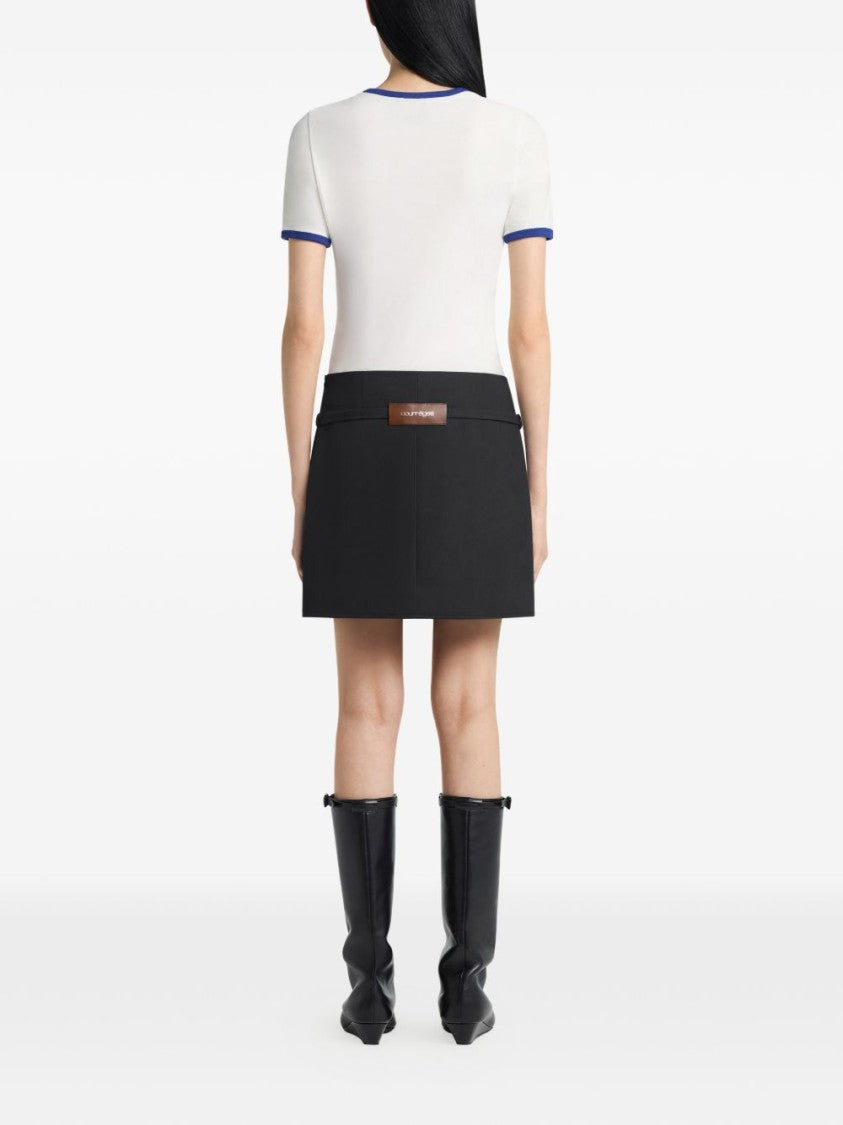 Courrèges Fitted White T-Shirt