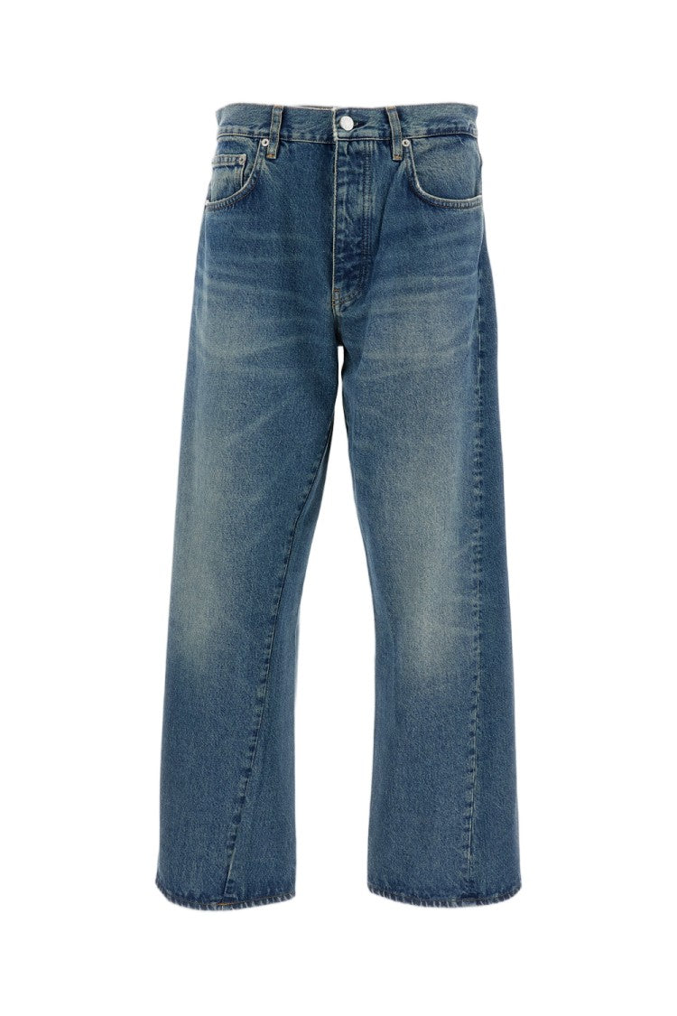 Sunflower Relaxed-Fit Wide Leg Jeans With Kick-Flare Hem
