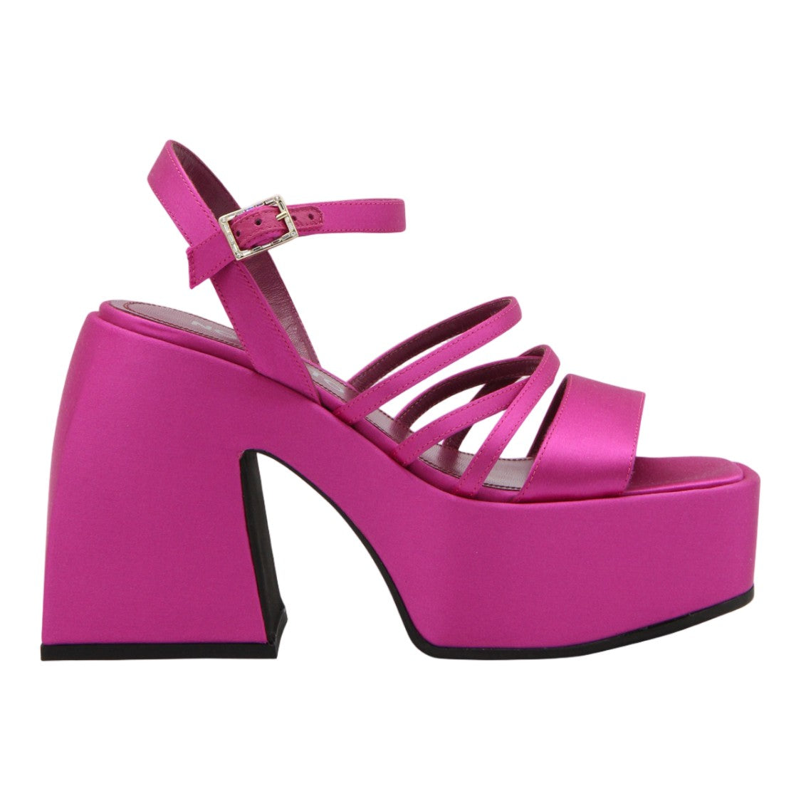 Nodaleto Platform Sandals With Chunky Heel And Slim Straps