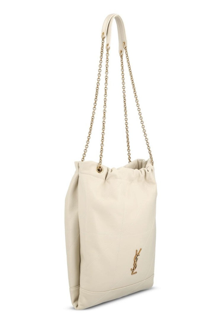 Saint Laurent Lambskin Shoulder Bag With Gold-Tone Chain Strap