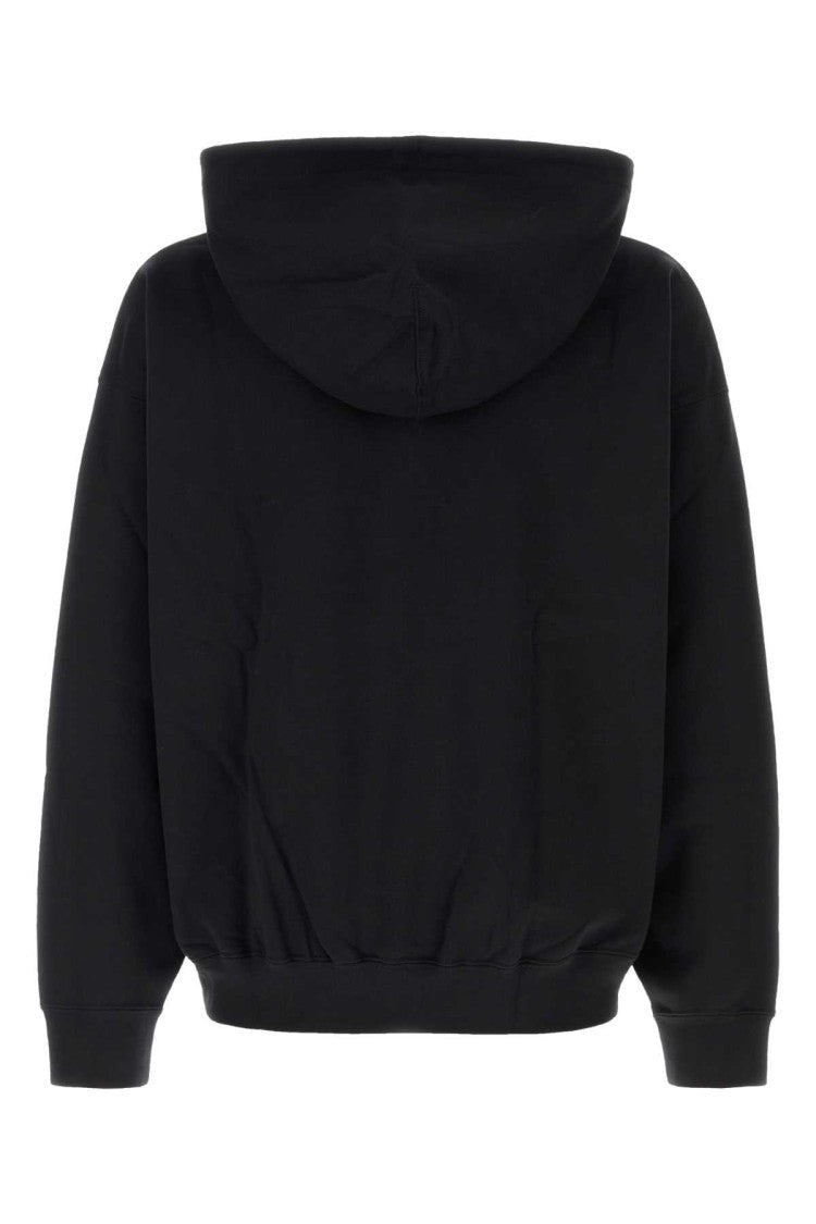 Y-3 Yamamoto Black Cotton Blend Oversize Sweatshirt