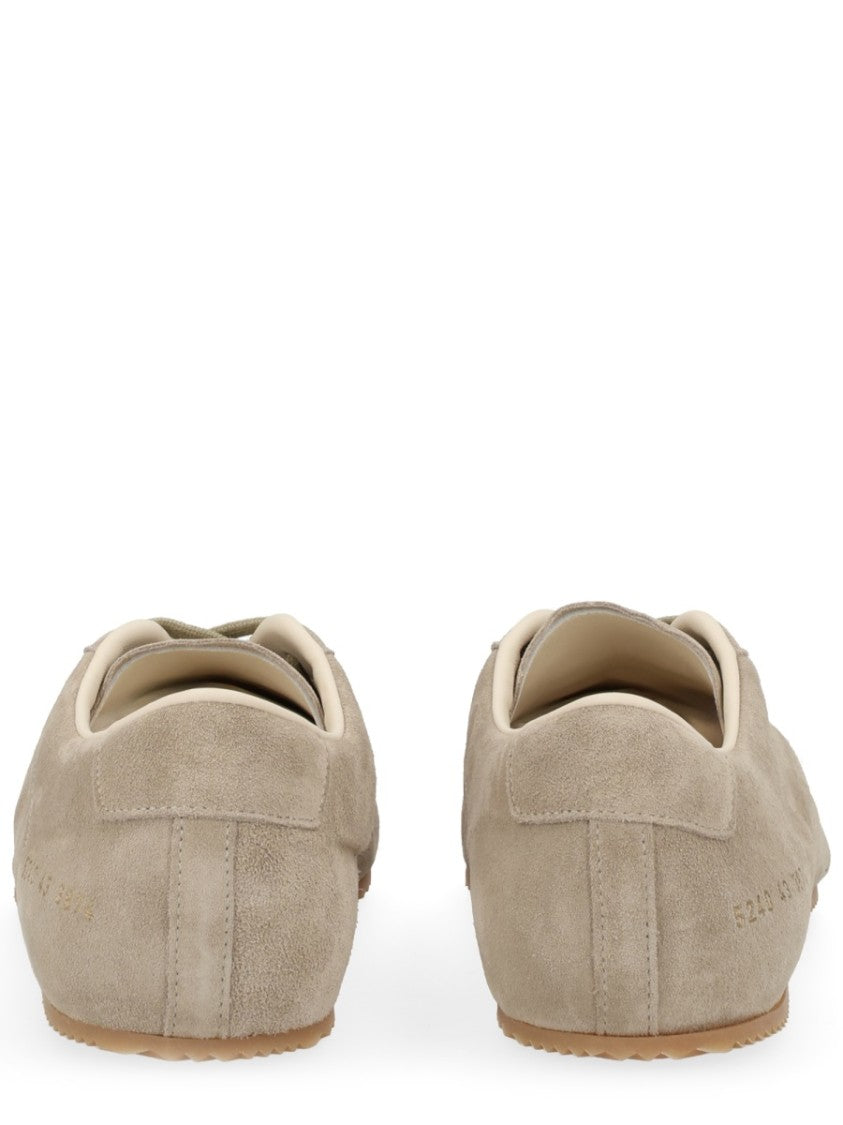 Common Projects White Minimalist Suede Low-Top Sneakers