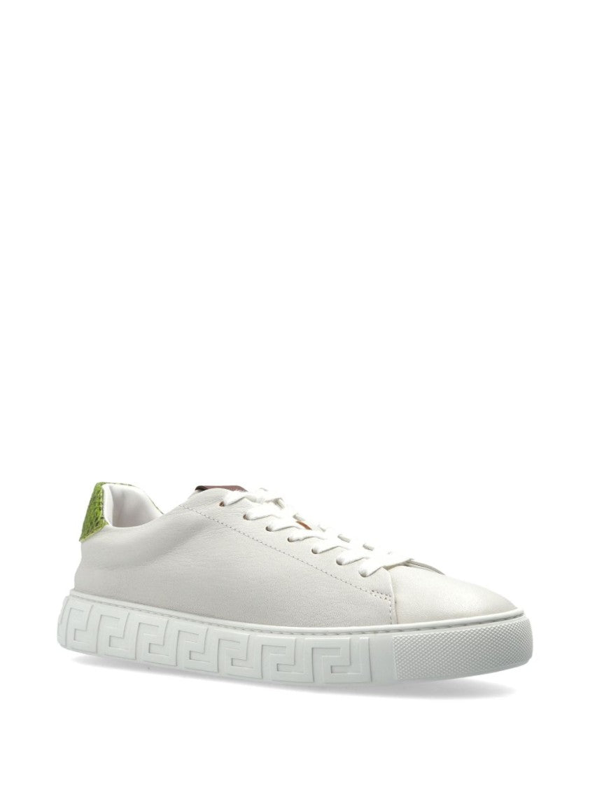 Versace Low-Top Sneakers With Silk And Nylon Upper