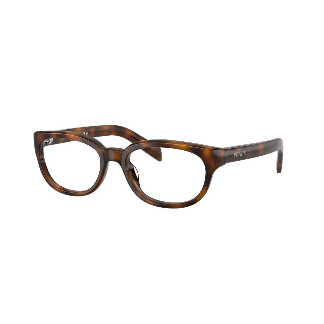 Prada 0Pr D03vu Classic Rectangular Tortoiseshell Eyeglasses