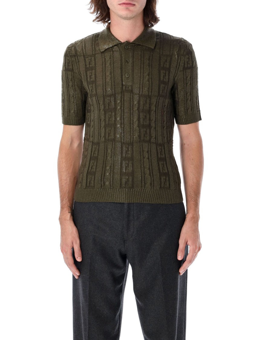 Fendi Wool Polo Shirt