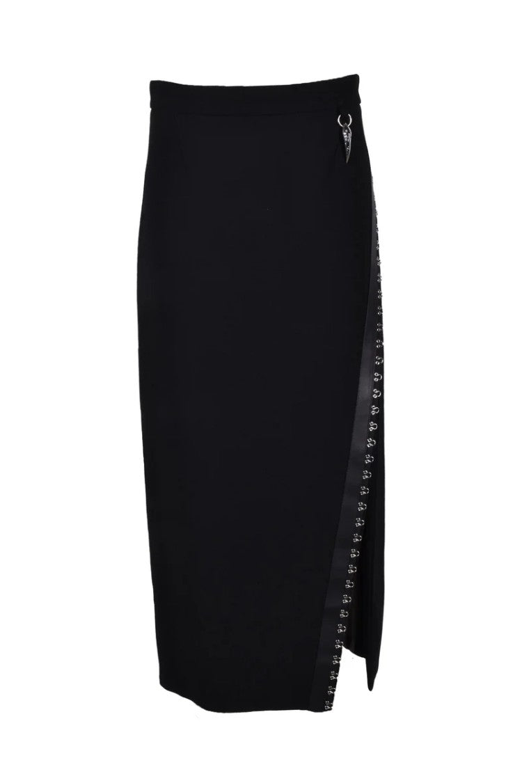 Roberto Cavalli Long Black Pencil Skirt