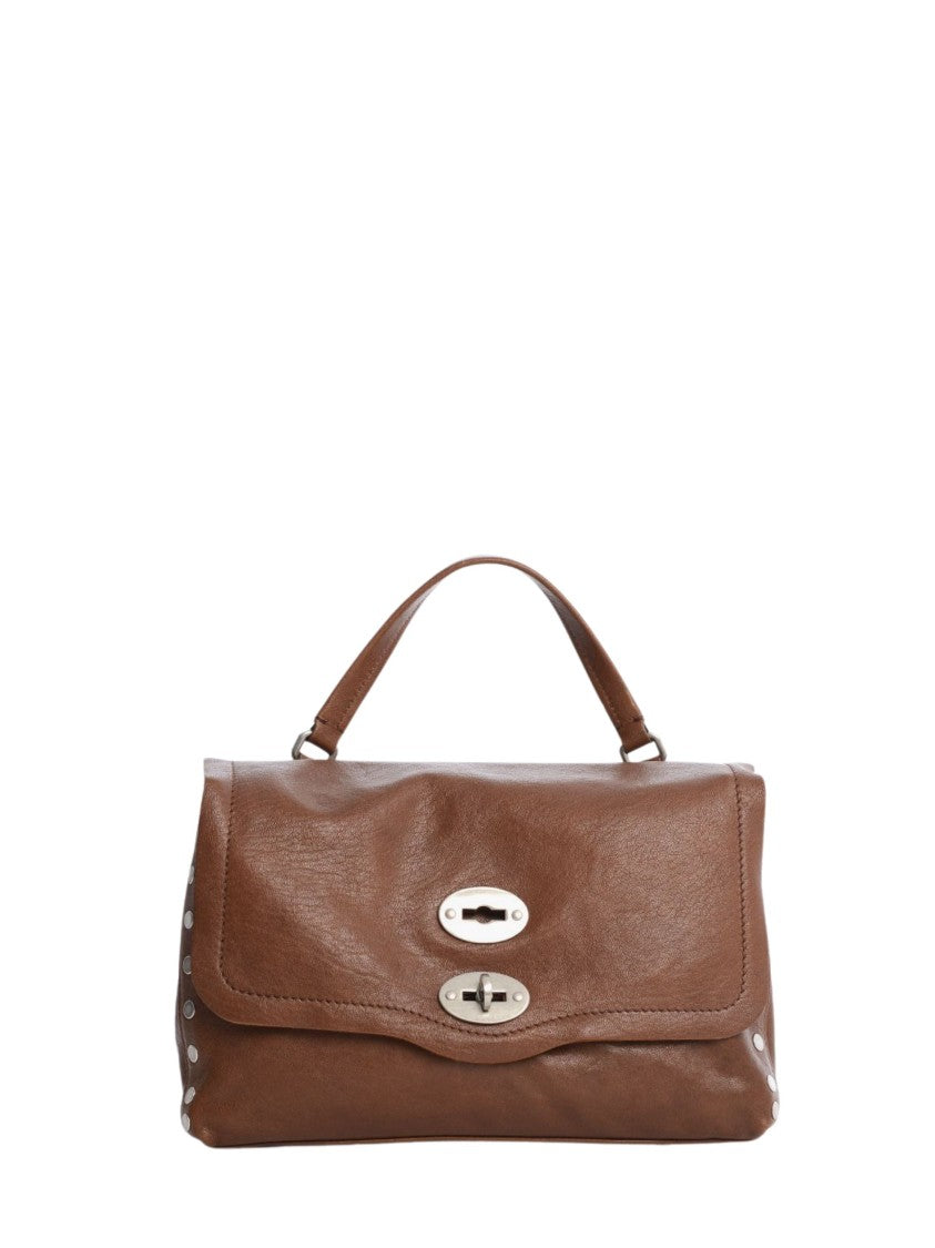 Zanellato Tobacco Postina Baby Leather Shoulder Bag