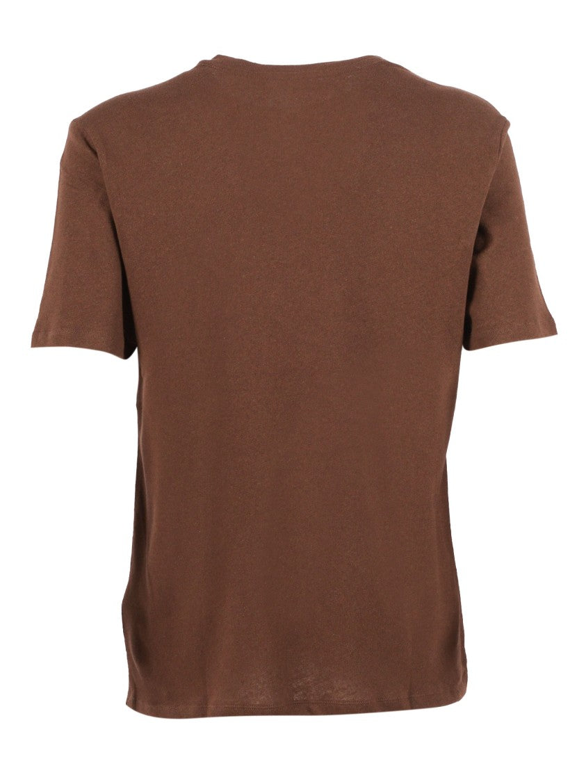 Filatures Du Lion Tonka Warm Brown Crew T-Shirt