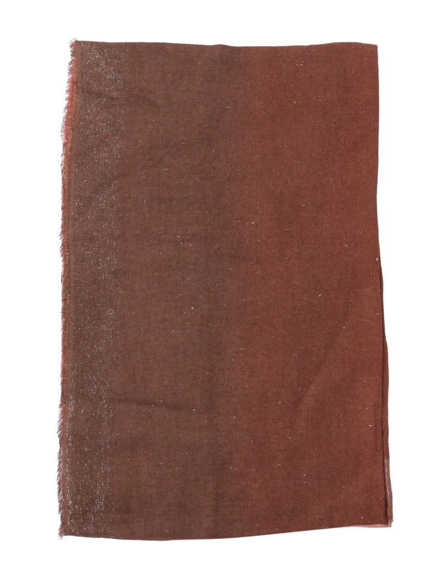 Faliero Sarti Rectangular Gradient Scarf With Delicate Fringed Edges