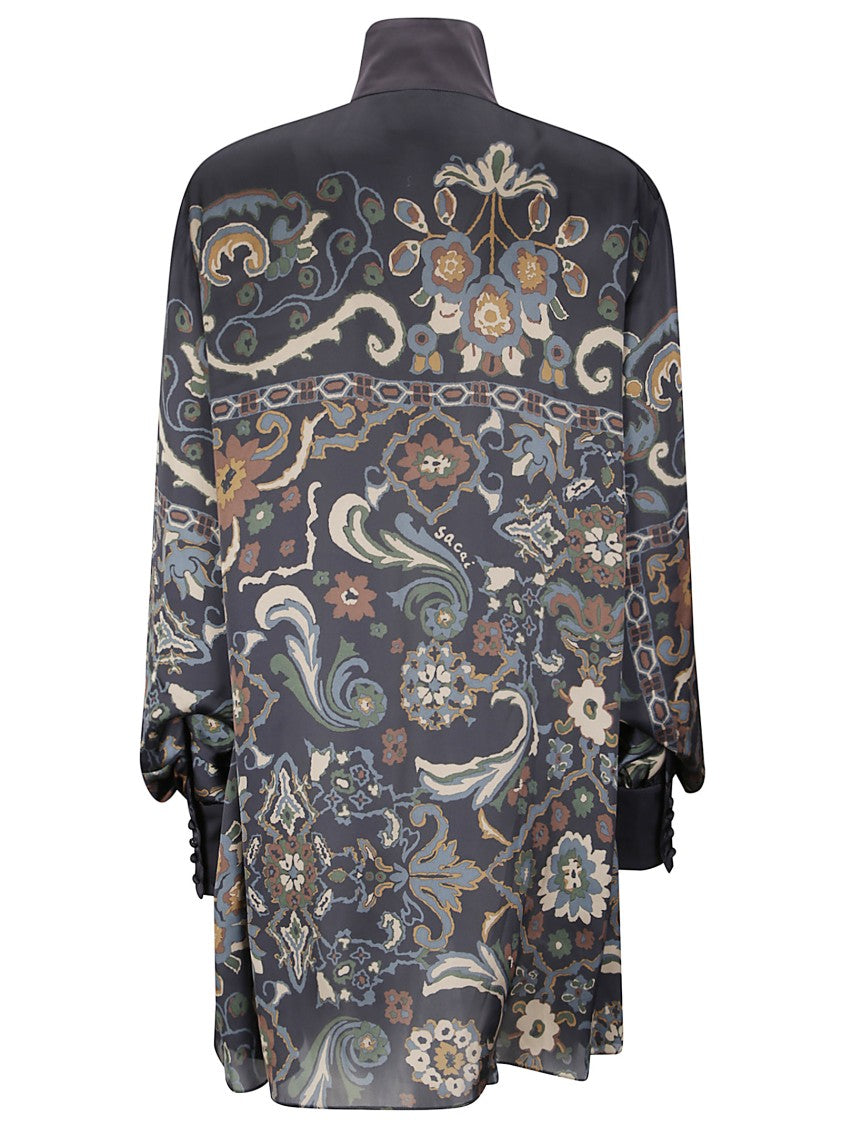 Sacai Floral Print Dress